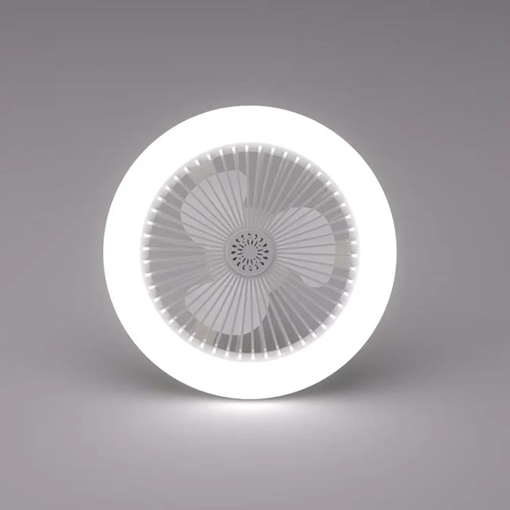 Ventilator de tavan 3 în 1 rotativ cu telecomandă Iluminare E27 Bază convertor Bază de iluminat Dormitor Camera de zi
