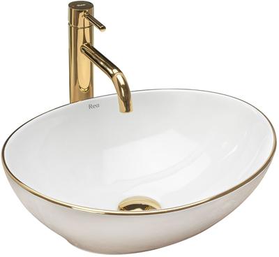Umywalka Sofia Gold Edge - Nablatowa Sku Rea-u3287