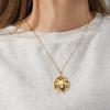 My Shape Punk Lion Head Pendant Necklace for Men WomenStainless Steel  Animals Necklace Choker Box Chain Fashion Jewelry Male