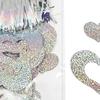 1 Set Nice-looking Balloon Glitter Pendant Easy Use Plastic Heart Shape DIY Balloon Sequin Ornament for Wedding