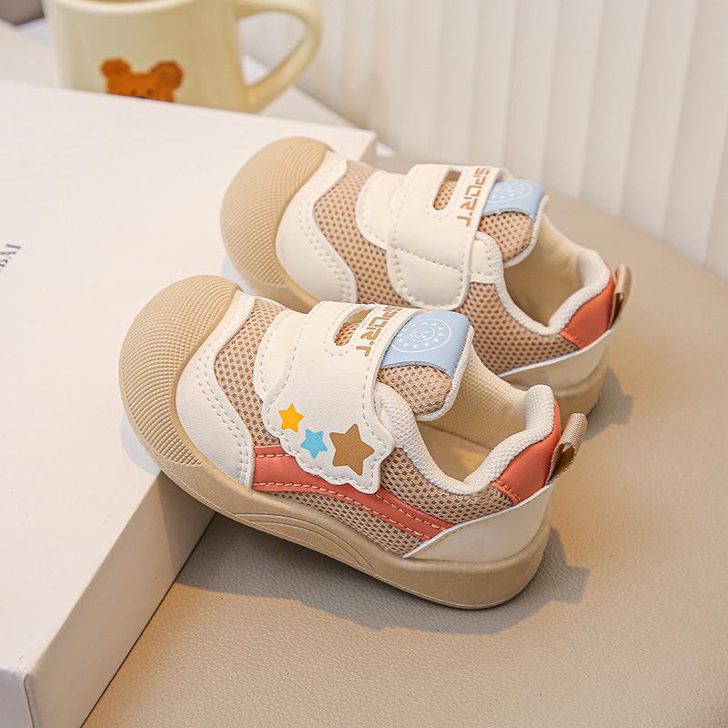 Durable Anti-Slip Toddler Sports Shoes - Soft Sole, Breathable, Unisex Baby Walking Shoes for Spring & Autumn
