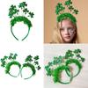 Tinsel Three Leaves Headband Girl Irish Holiday Christmas Cosplay Party Hairband