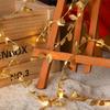 2M LED 20 Golden Leaf Battery Fairy Lights for Christmas Party Decorations