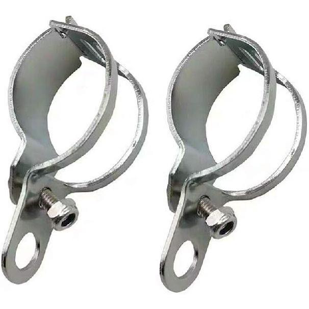 1pair Metal Motorcycle Modified Turn Signal Light Indicator Mount Bracket Clamp 30-45mm (Chrome)