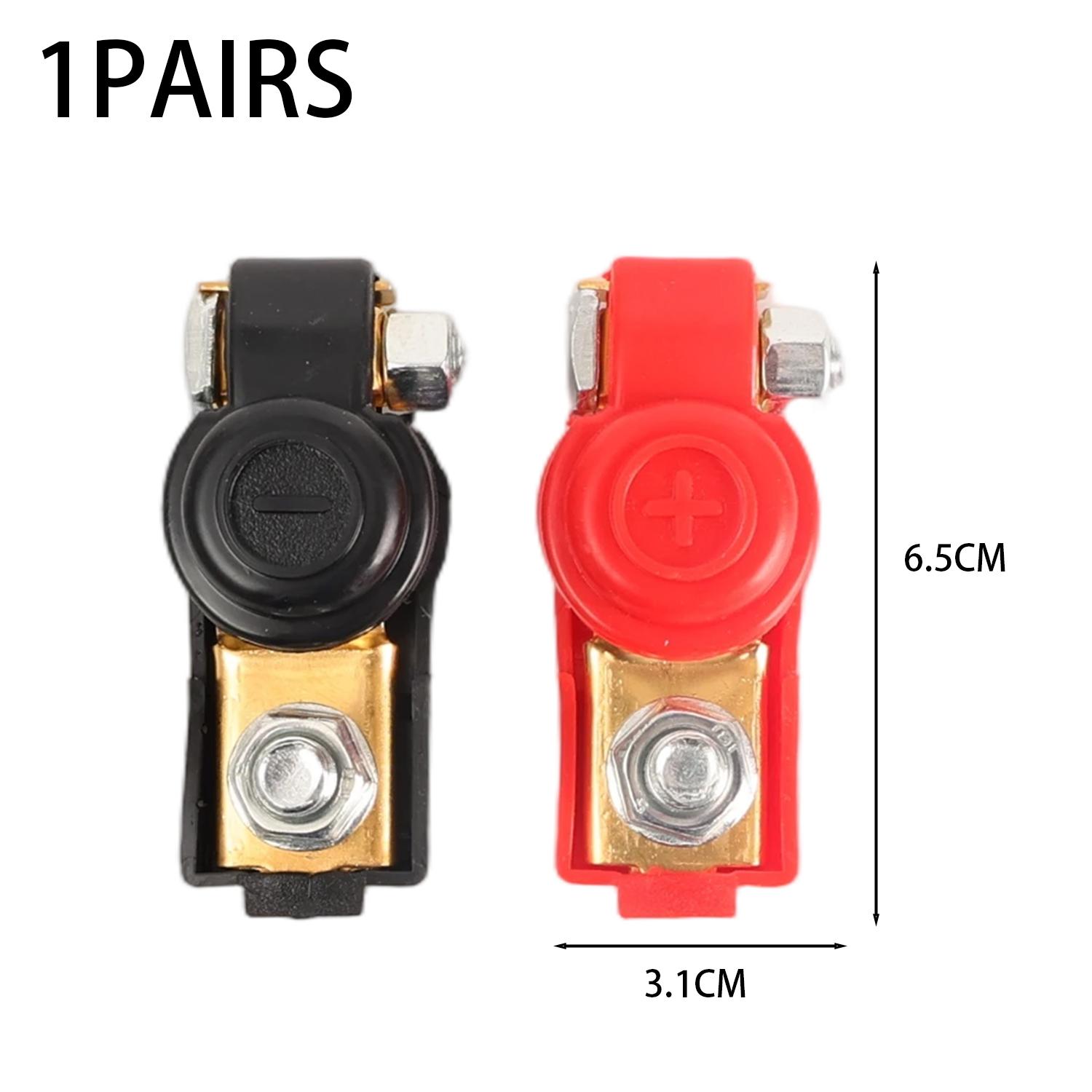 

2pcs Battery Terminal Cable Clamp Negative + Positive Top-Post for Toyota for Cars and Truck Accessories