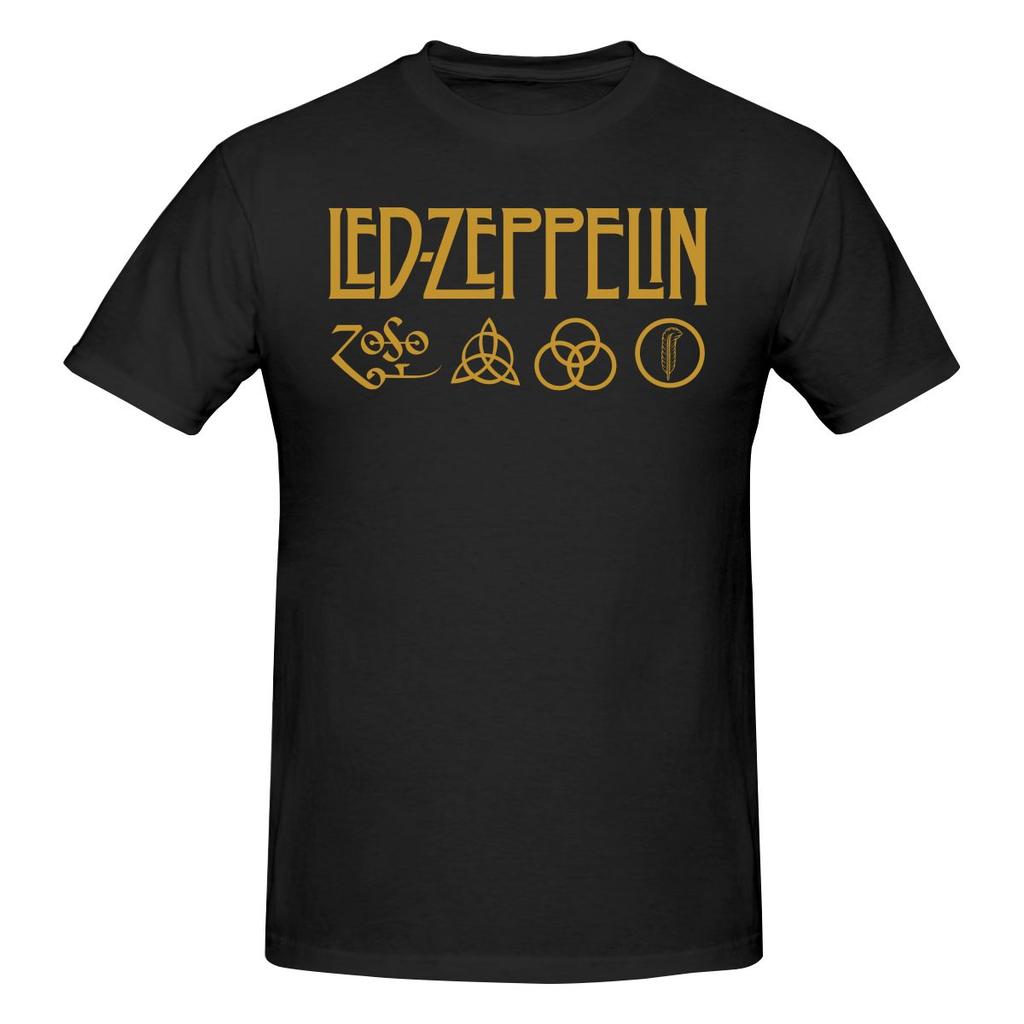 Led Zeppelins Campus Style Tshirt Commuting Vibe Versatile Colors Cotton Tee