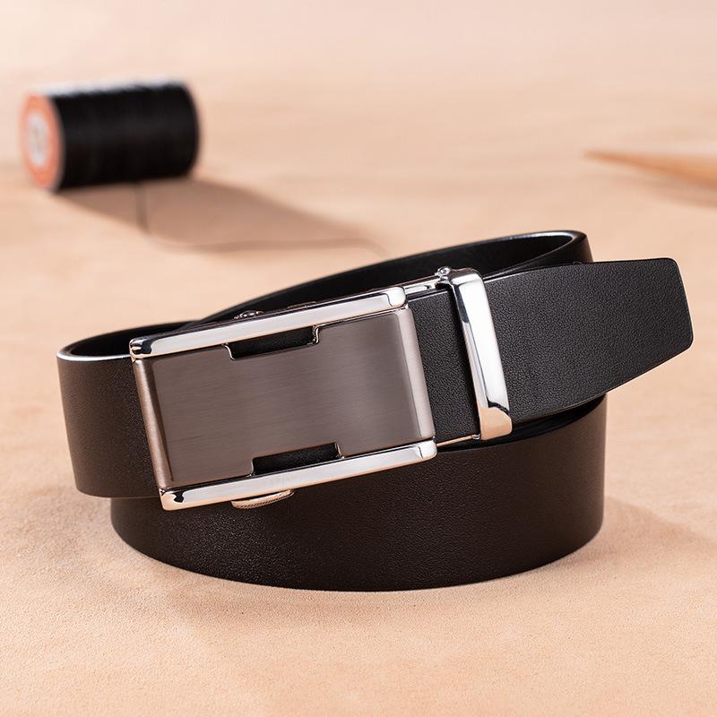 

Универсальный костюмный мужской ремень из натуральной кожи, деловой, из лицевой коровьей кожи, ремень из натуральной кожи от известного бренда