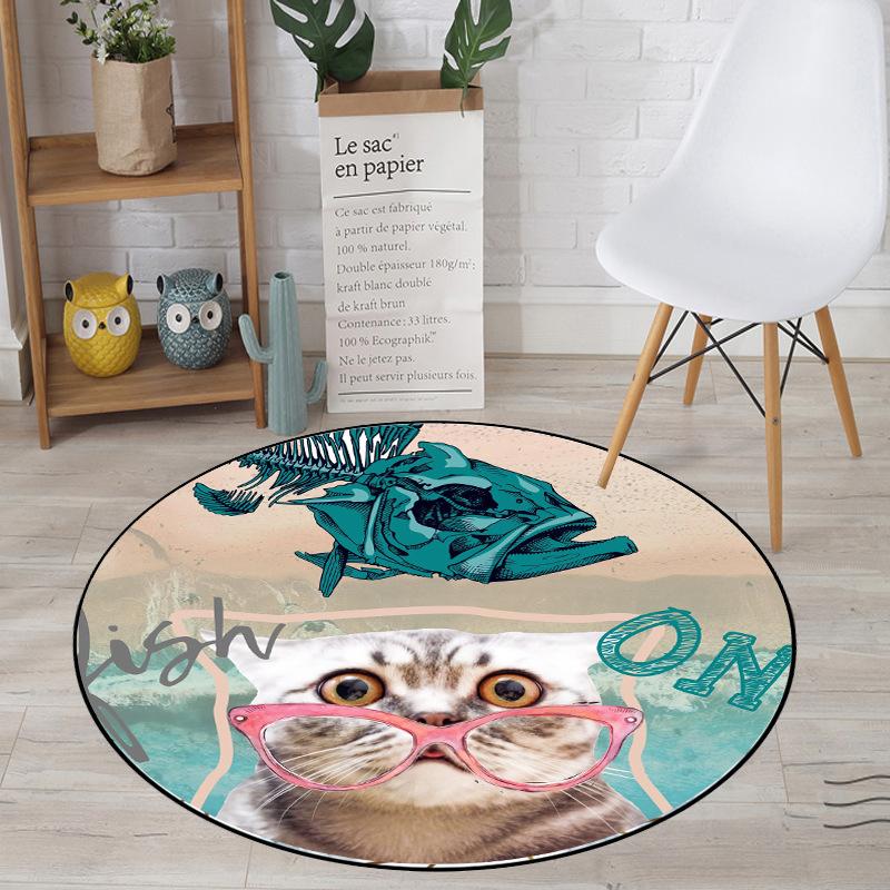Pizza Cat Carpet Square Non-slip Floor Mat Non-slip Mat Dining Room Living Room Soft Bedroom Carpet