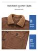 2025 Men's Suede Jacket: Lambswool-Lined Cotton Outerwear, Velvet-Thickened for Winter