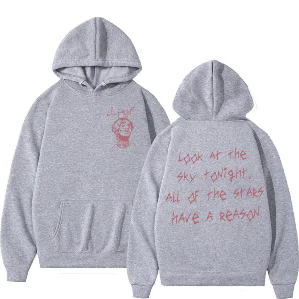 Rapper Lil Peep Turné Koncert Mikina Pánska Hip Hop Módna Pulóverová Mikina Unisex Ležérna S Kapucňou Gotický Streetwear s Dlhým Rukávom