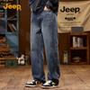 Jeep Men's 2025 Autumn Loose Straight-Leg Denim Jeans