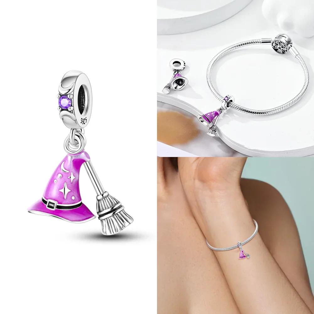 Original Envelope Heart Snowflake Watch Magic Hatcopper Beads Charms Fit Bracelet Jewelry Women Diy Accessories Fine Gift