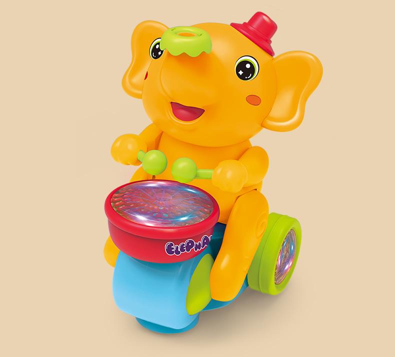 Smart Baby Elephant Toy with Lights, Sounds, and Floating Balls for Early Education (0-3 Years)