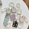 Bracelet Phone Case For Samsung Zflip7 Clamshell Folding Screen Huawei Pocket2 Rhinestone Butterfly