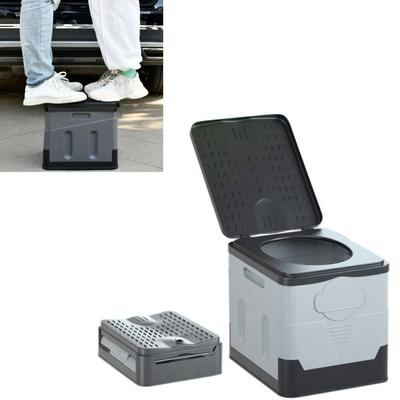 Supporte 150 kg Toilette Pliante Compacte Toilette de Camping Pot de Voyage Durable Camping