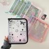 Hisocute A5 Glitzer Reißverschluss Fotoalbum - Cartoon Erdbeerendesign für Damen Polaroid und kleine Kartenaufbewahrung