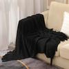 Tassel Summer Thin Throw Blanket Knitted Sofa Cover Blanket Office Air Conditioning Window Blanket Cozy Small Napping Throw Blanket For Home