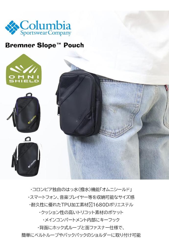 Columbia Bremner Slope Pouch One Black and White PU2911, Size,