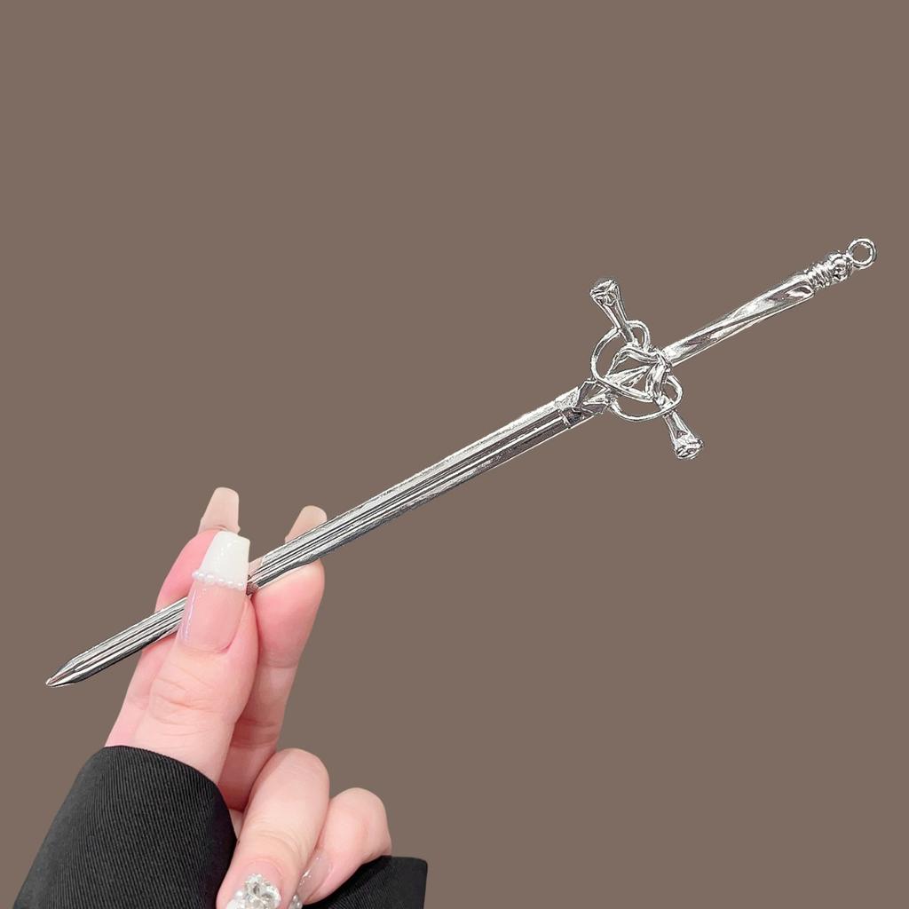 Vintage Metal Red Rose Flower Hairpins Women Elegant Texture New Chinese-style Chopstick Hair Stick Girls Hair Accessories Gifts