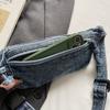 Borsa Mini in Denim Multistrato Retrò Borsa per Cellulare Borsa a Tracolla da Donna