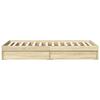 Bed Frame with Storage Sonoma Oak 80 x 200 cm Engineered Wood
