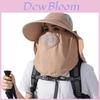 Summer Mens Outdoor Sun Protection Fisherman Hat With Wide Brim And Neck Cover For Hiking And Sunshade