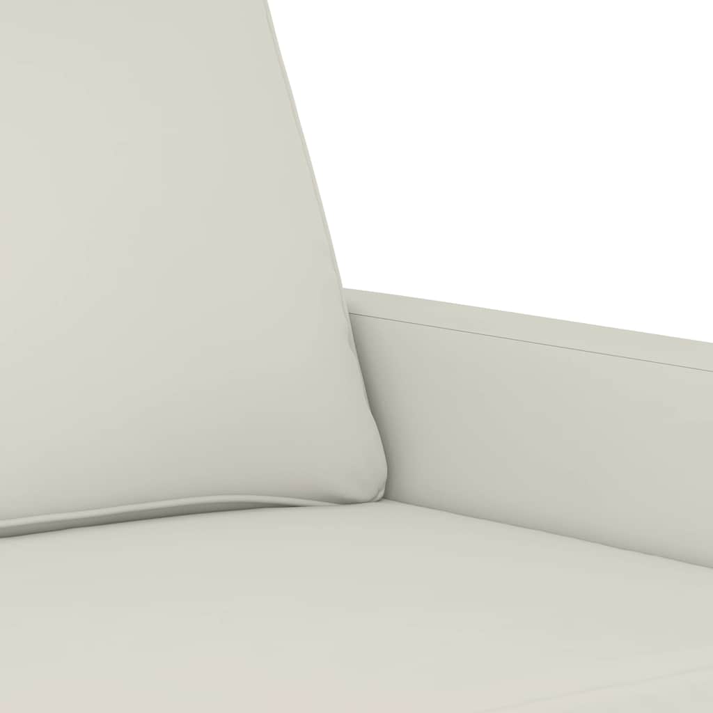 Vidaxl Armchair, Cream, 60 Cm, Upholstered In Velvet