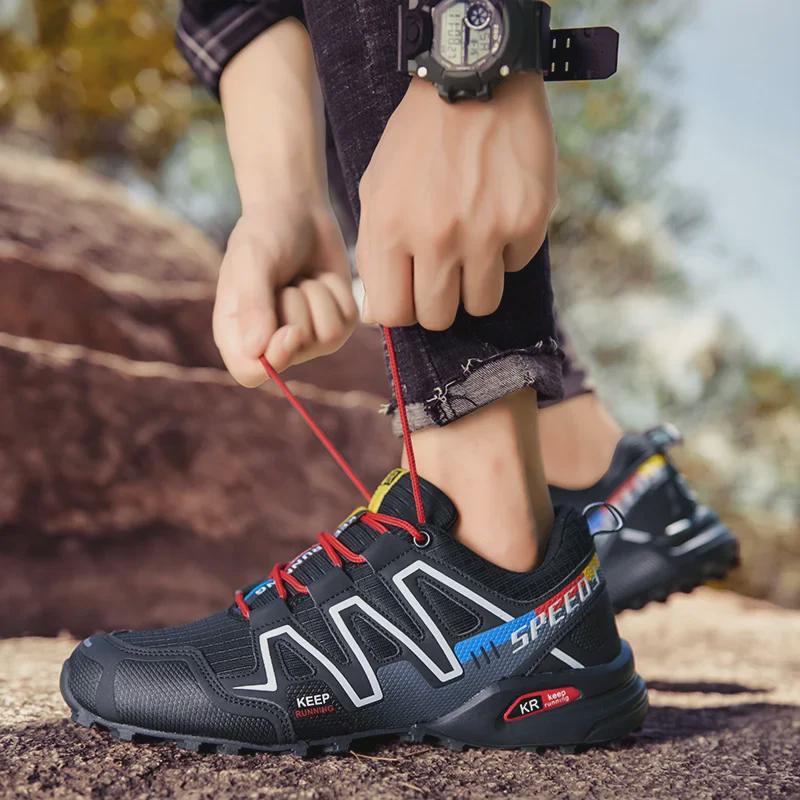 Men's Trendy Outdoor Cross-Country Running and Hiking Shoes - Personalized Fashionable Casual Footwear