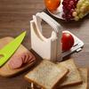 Bread Slicer Foldable Toast Slicer Tool Adjustable Toast Loaf Slicing Machine Plastic Bread Cutting Guide Tools for Homemade Baking Tool