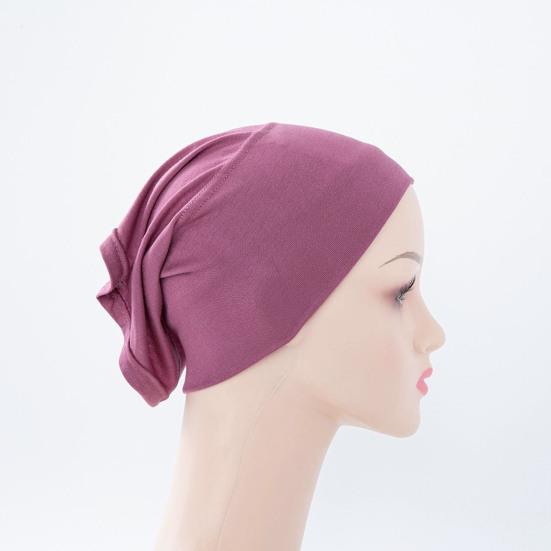 Women Turban Hat Modal Ethnic Top Hat Lightweight Breathable Hair Bag Elastic Fit Outdoor Activities Headwear