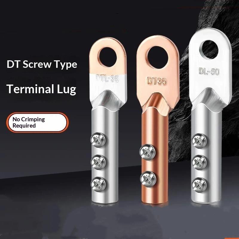 Cable Copper Joint Screw Fixed Copper Wire Nose Copper Aluminum Transition Terminal Aluminum Wire Ear Crimp Terminal Connector