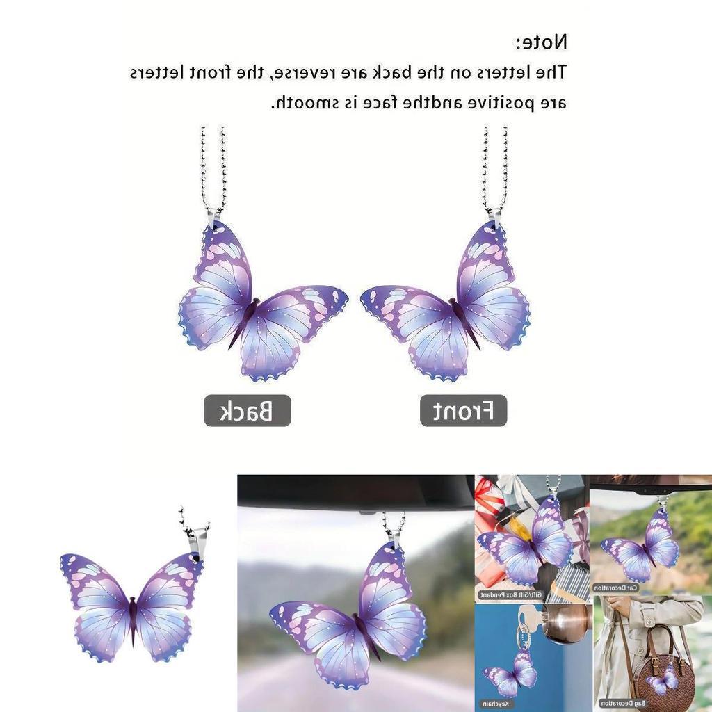 Creative Purple Butterfly Acrylic Decor For Girlfriend Unique Birthday Gift And Room Hanging Ornament