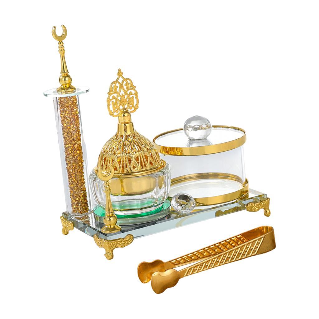 Arabian Incense Burner Glass Incense Burner SPA Art Crafts Office Home Fragrance Birthday Gift Desktop Meditation Home Decor