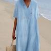 Spot 2026 spring and summer new women's clothing versatile hot sale explosion casual thin skirt solid color cotton and linen