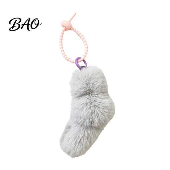 Decorative Knot Charm Plush Twist Bag Charm, Fuzzy Keychain Pendant, Backpacks Keyring Accessories Hanging Decoration for Backpacks, Handbags, Purse,