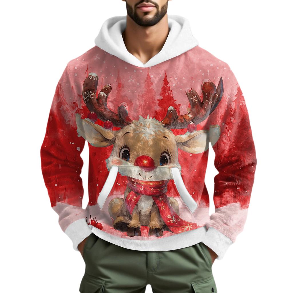 Men's  Leisure  Fashion  Half  Zipper  Hooded  Hood  Long  Sleeves  Hoodie