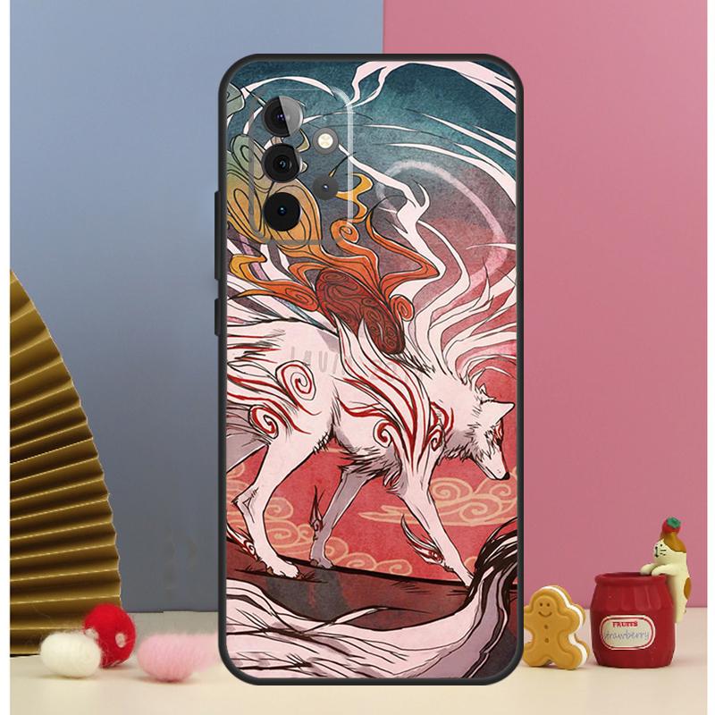 Japanese Style Anime Fox Case For Samsung Galaxy A52 A72 A13 A33 A53 A14 A24 A34 A54 A15 A25 A51 A71 A12 A32 Cover