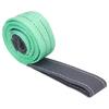 2T Flaches Hebeband mit Doppelschlaufenschäkel Polyester-Gurtband Hebeschlaufe für Industriekran 2 Meter