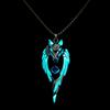 Wolf Animal Metal Pendant With Led Light For Street Fashion And Style Youth