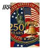 Veterans Day Garden Flag 250th Anniversary America 250 Years of Freedom Patriotic Banner Front Yard Decor 4th July Sign for Independence Memorial Gift