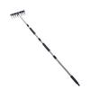 Heavy Duty Iron Weeding Rake with Long Handle Garden Weed Rake Tool for Removing Weeds Loosening Soil Cleaning Flower