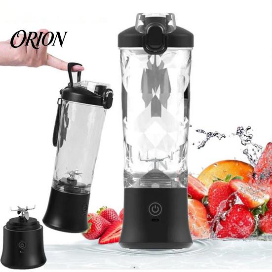 Rechargeable Electric Mixer for Office Lunch Portable Blender Cup, USB Fast Charging Personal Size Juicer, 600ml Capacity, Cordless Outdoor