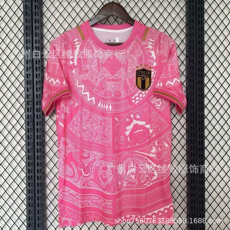 2024 Italy special edition joint jersey fashion printing pattern sports T-shirt fan version football jersey short sleeve