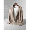 Herren Uni-V-Ausschnitt Cardigan für Herbst/Winter Herren Verdickte Strick Basis-Schicht Jacke