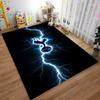 "Football Logo Carpet with Lightning Design - Modern Floor Rug" Suitable for use as an anti-slip for living room bedroom sofas
