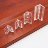 10Pcs Transparent Door Hinges Clear Furniture Hardware Durable Folding Hinge  DIY Cabinet Door Box