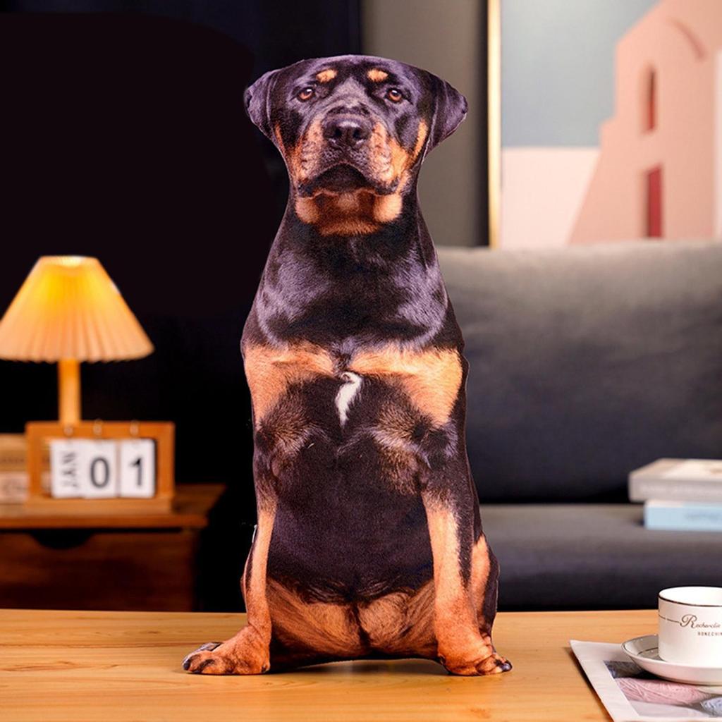 Animals Dog Pattern Plush Throw pillow case, Durable Filled with PP Decorative for Living Room