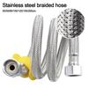 Stainless Steel Flexible Braided Hose 30-200cm Leak-Proof Explosion-Proof Hose Universal Interface 1/2 Inch Faucet Water Pipe