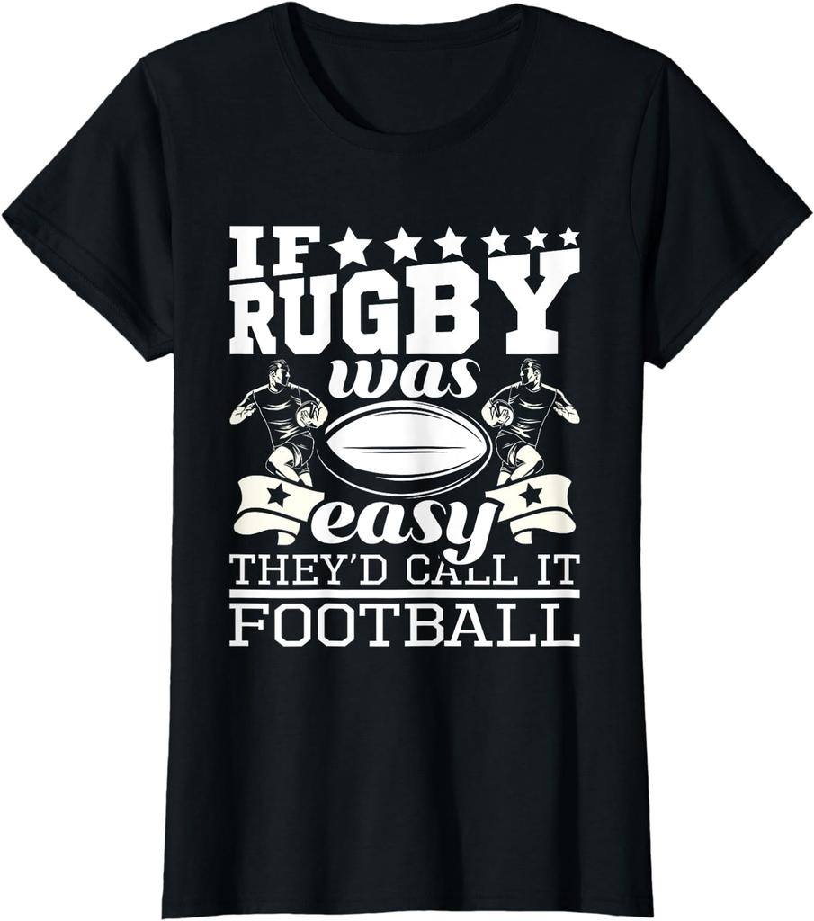 Funny Rugby Never Underestimate A Girl Who Plays Rugby T-Shirt Fashion Loose Woman Gift TShirt Ropa Hombre