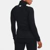 Under Armour Authentics ColdGear® Printed Sports Half-Zip Stand Collar Long Sleeve T-Shirt Women Tops Black 1368699-001